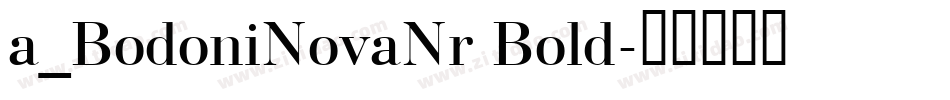 a_BodoniNovaNr Bold字体转换